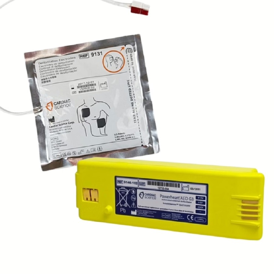 Cardiac Science G3 AED Battery & Pads Bundle