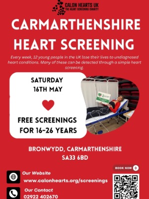 16th May - Bronwydd Hall - FREE for 16-26 years old only