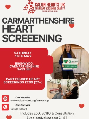 16th May - Bronwydd Hall - SUBSIDISED RATE for ages 27 years + over