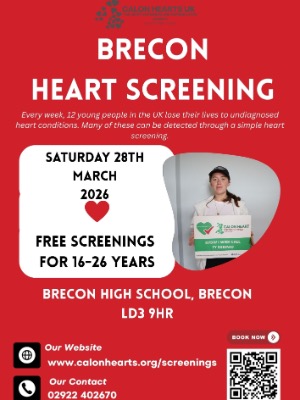 28th March - Brecon High School - FREE for 16-26 years old only