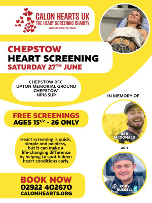 27th June - Chepstow RFC - FREE for 15½-26 year olds only
