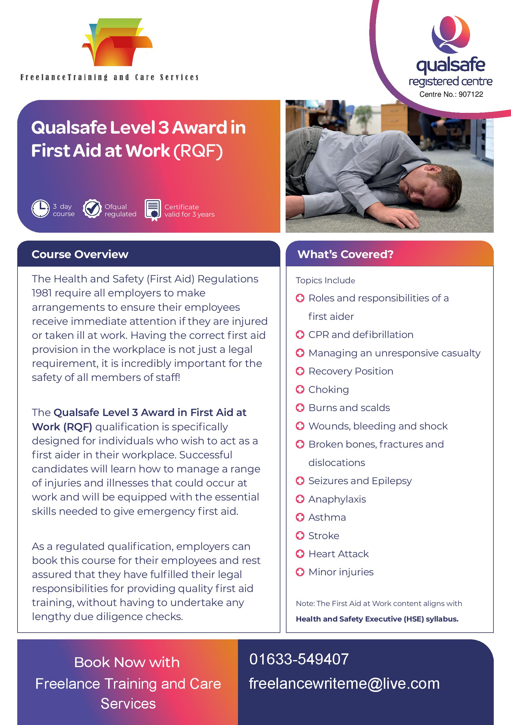 Qualsafe First Aid Training | Calon Hearts