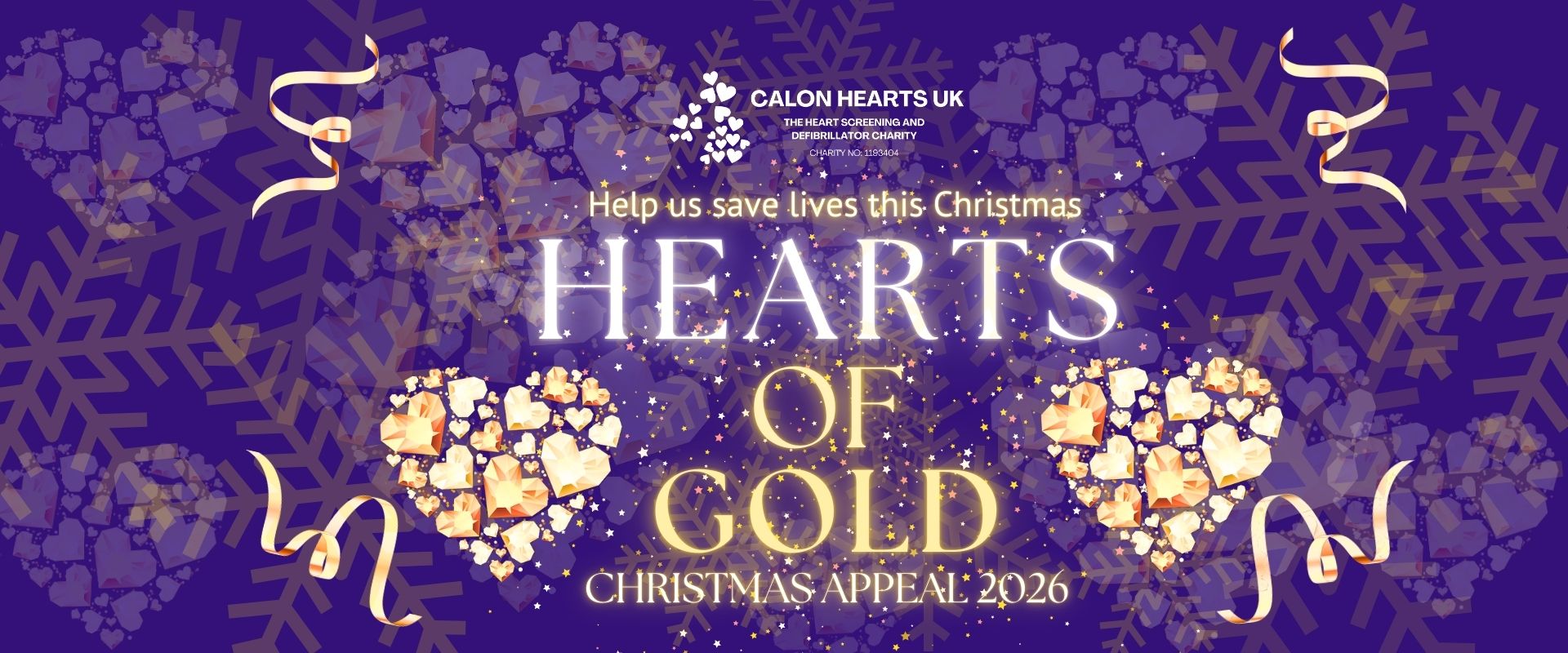Hearts Of Gold Christmas Appeal banner