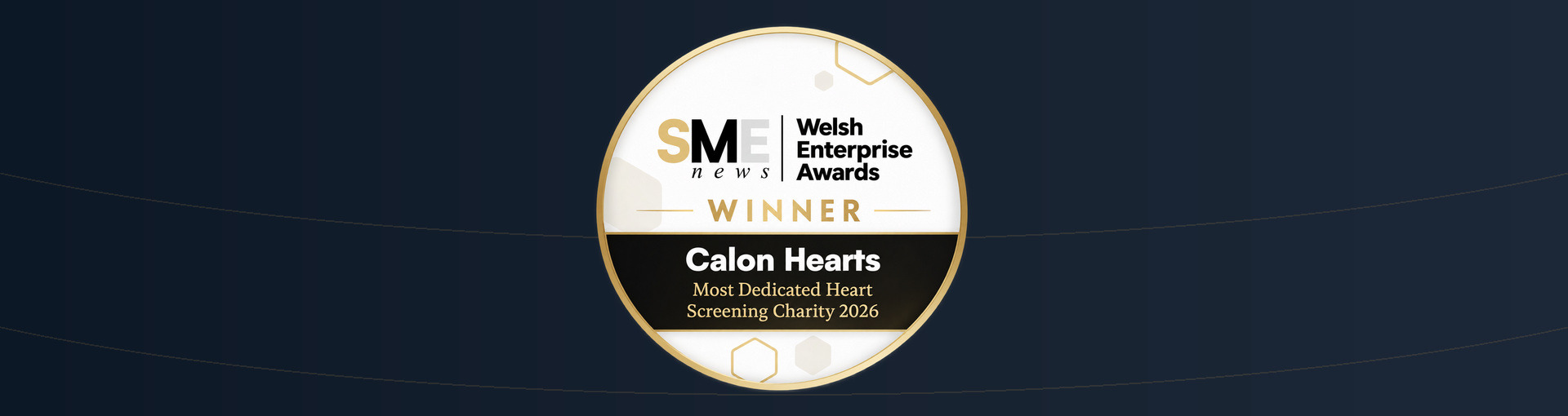 Calon Hearts named Most Dedicated Heart Screening Charity 2026 at Welsh Enterprise Awards